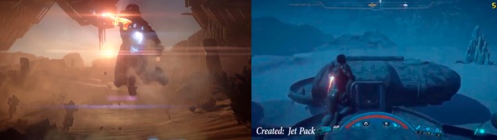 ME Andromeda. Jetpack