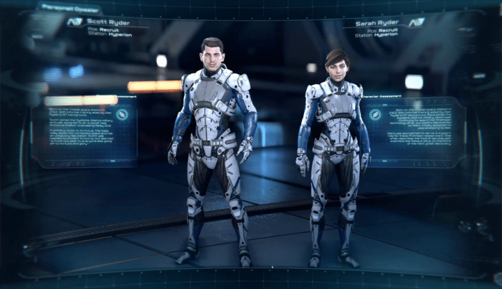 Mass Effect Scott y Sara Ryder